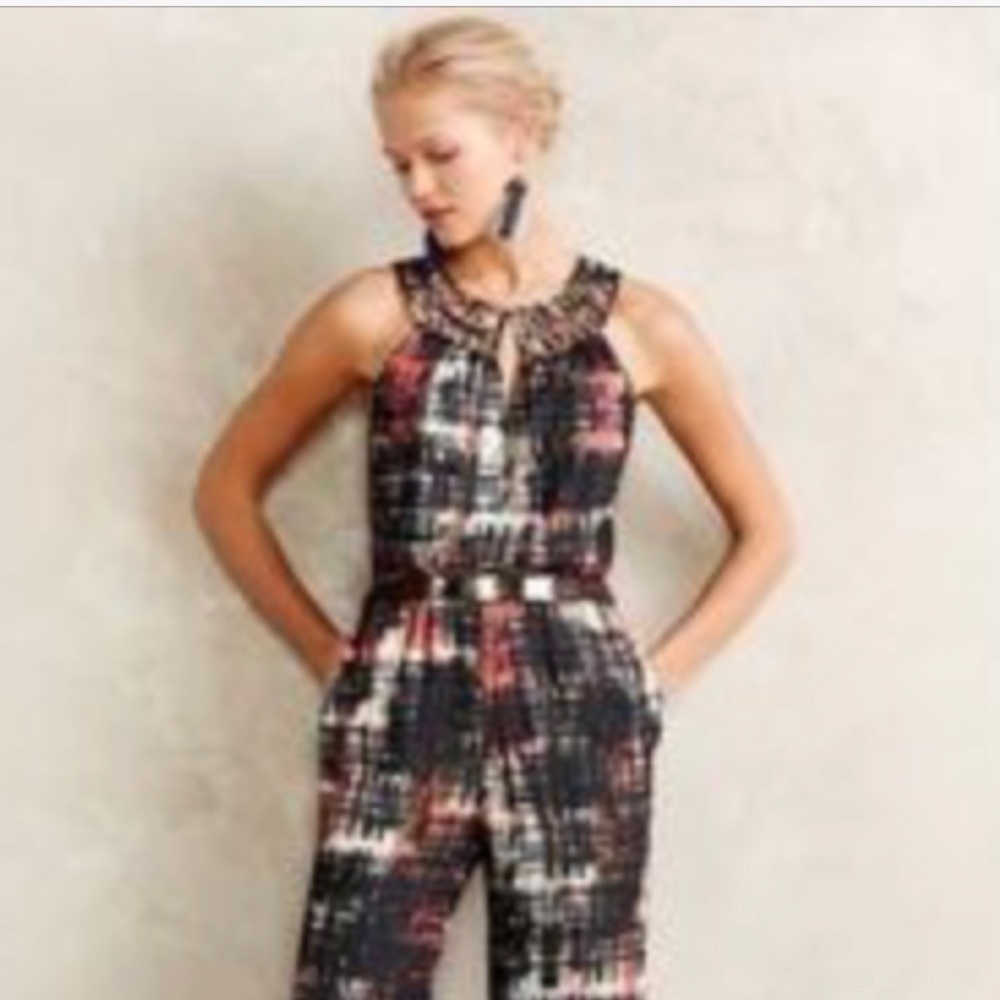 Anthropologie Elevenses Jumpsuit